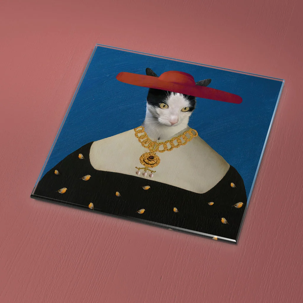 Donna Rosa - Glass Coaster 34