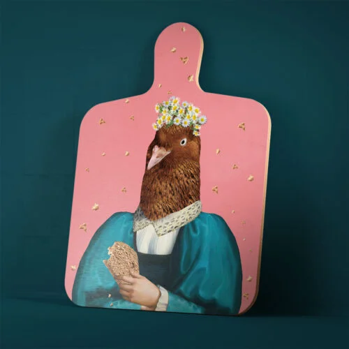 Pigeon With Secrets - Cutting Board Small 34 Pigeon With Secrets - Cutting Board Small 34