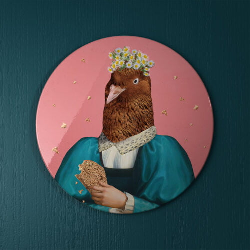 Pigeon With Secrets - Pocket Mirror front