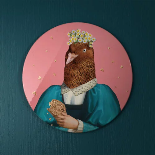 Pigeon With Secrets - Pocket Mirror front