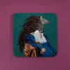 Sweet Zebra - Melamine Coaster Square front